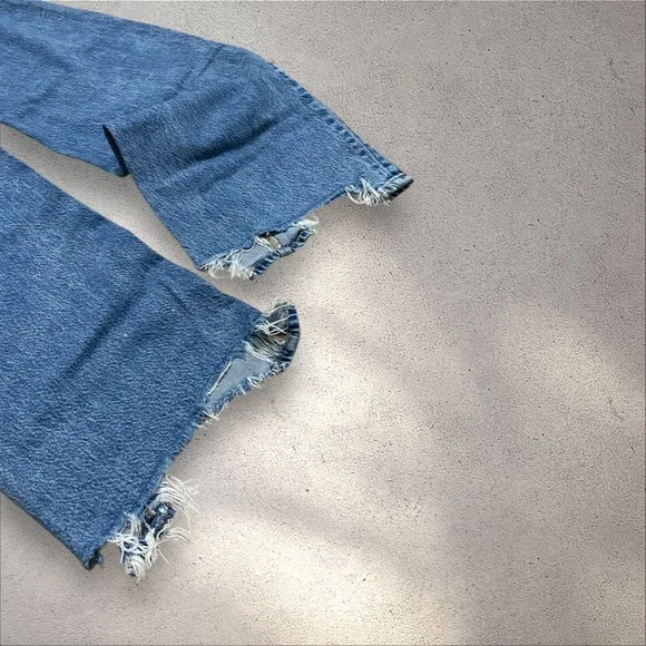 American Eagle Outfitters Super High Rise Baggy Wide Leg Jeans - Picture 5 of 7